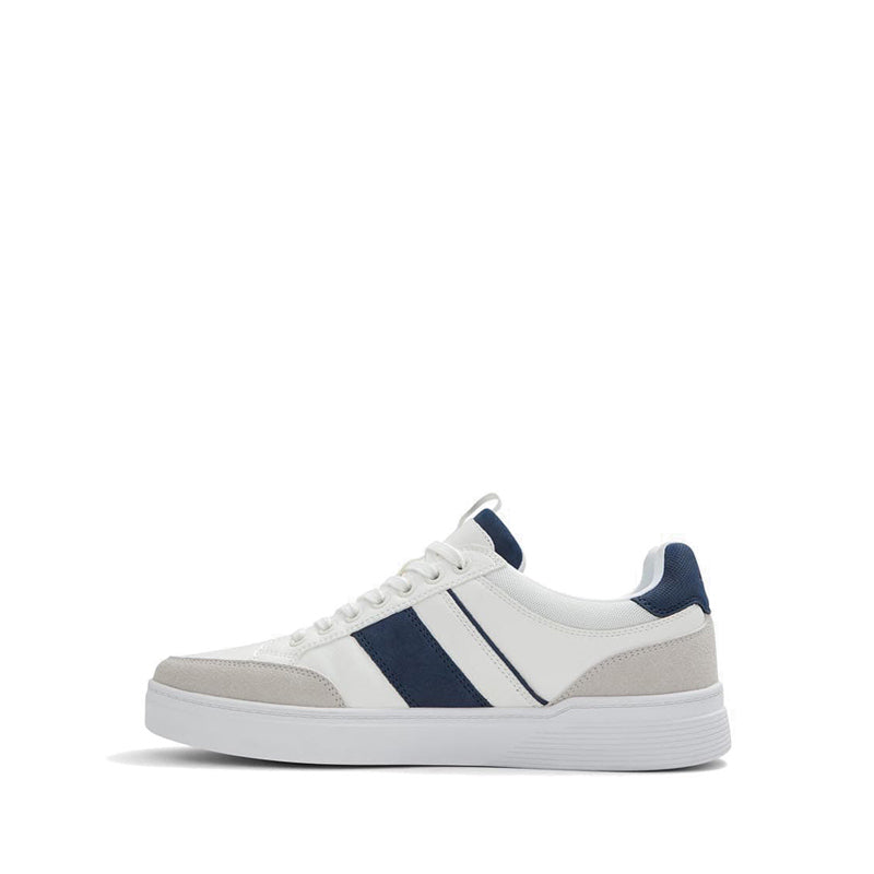 Elio Men Low Top Sneaker - White-Navy