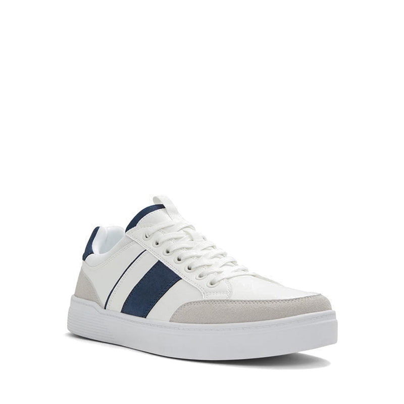 Elio Men Low Top Sneaker - White-Navy