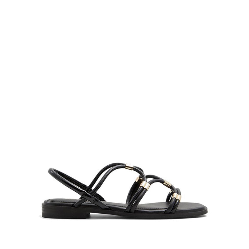 Bychan Women Strappy Flat Sandal - Black