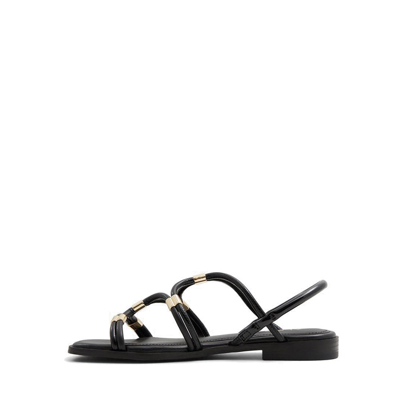 Bychan Women Strappy Flat Sandal - Black