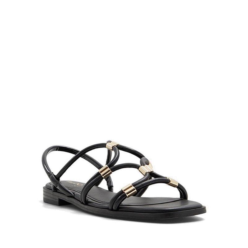 Bychan Women Strappy Flat Sandal - Black