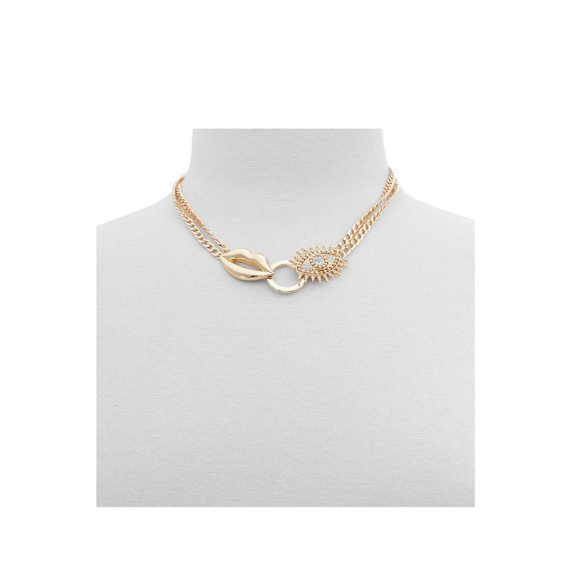 Wantsum Women Necklace - Gold/Clear Multi