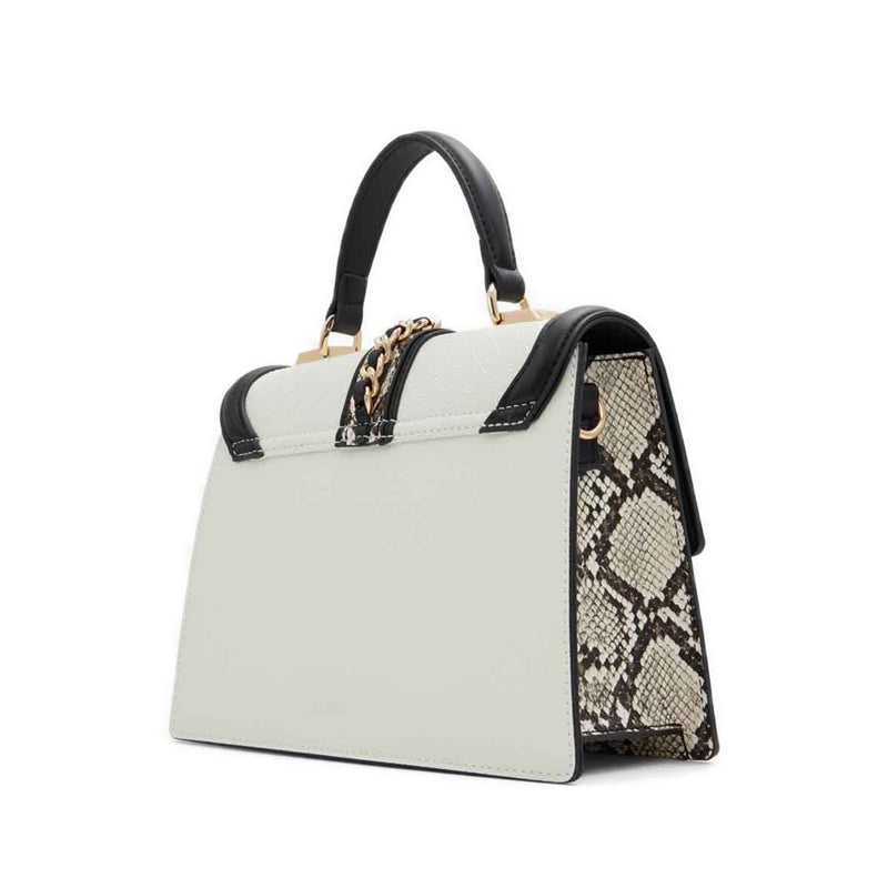 Hennah Women Top Handle Bag - White/Black