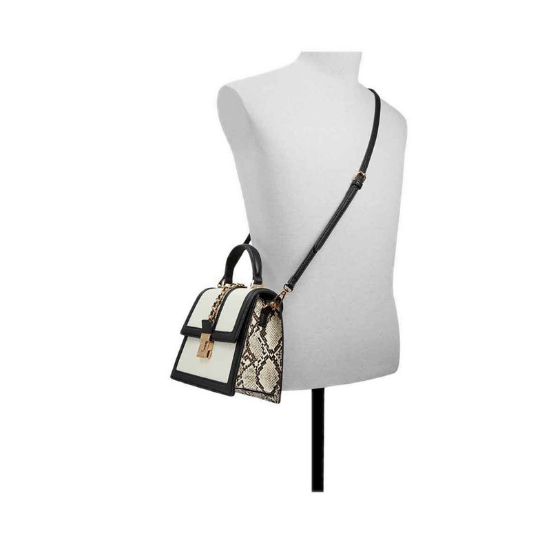 Hennah Women Top Handle Bag - White/Black