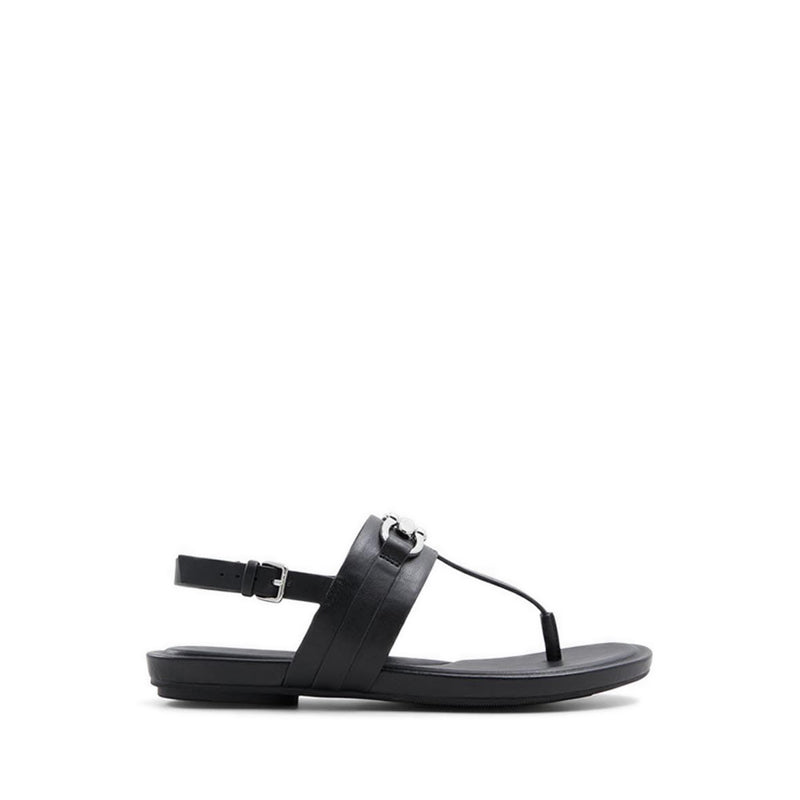 Afoetha Women Flat Sandal - Black