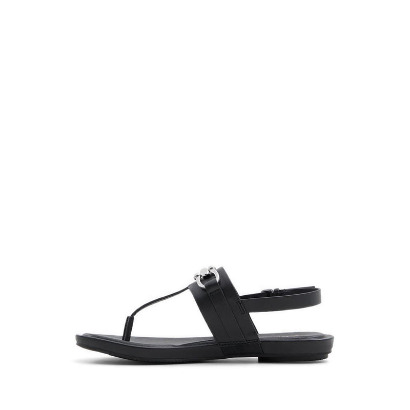 Afoetha Women Flat Sandal - Black