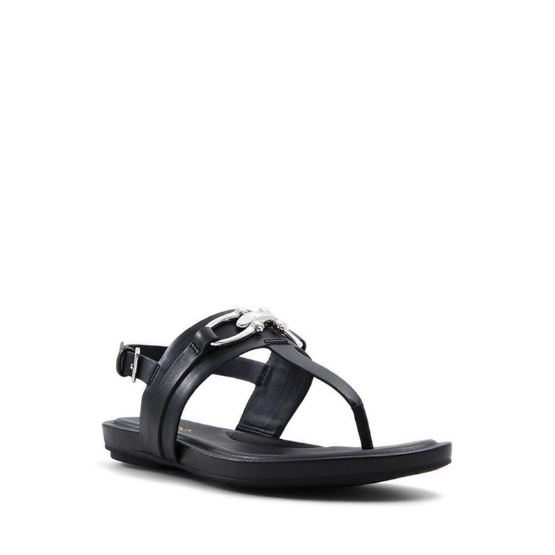 Afoetha Women Flat Sandal - Black