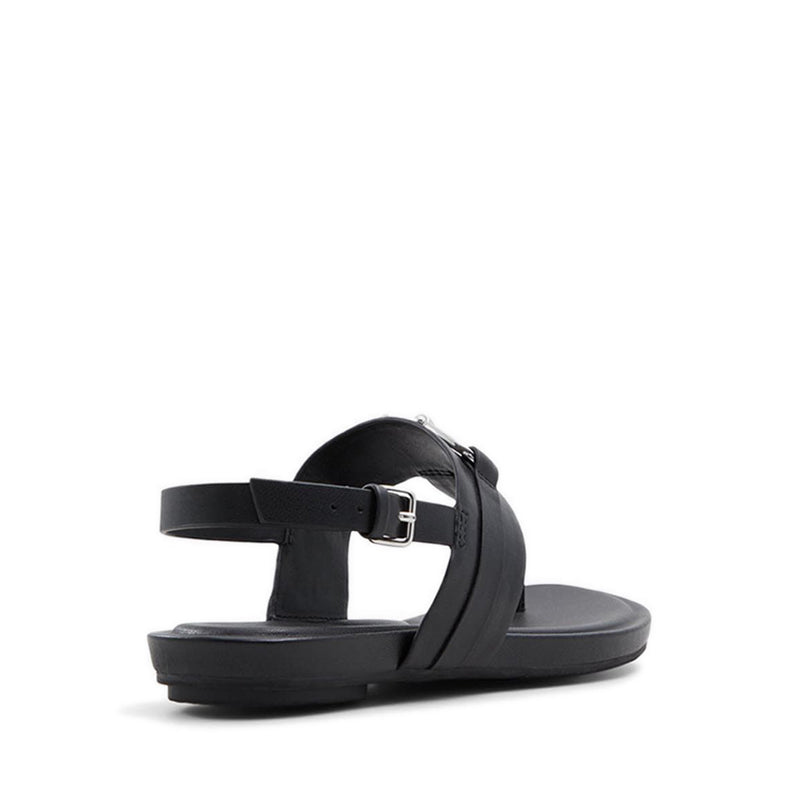 Afoetha Women Flat Sandal - Black