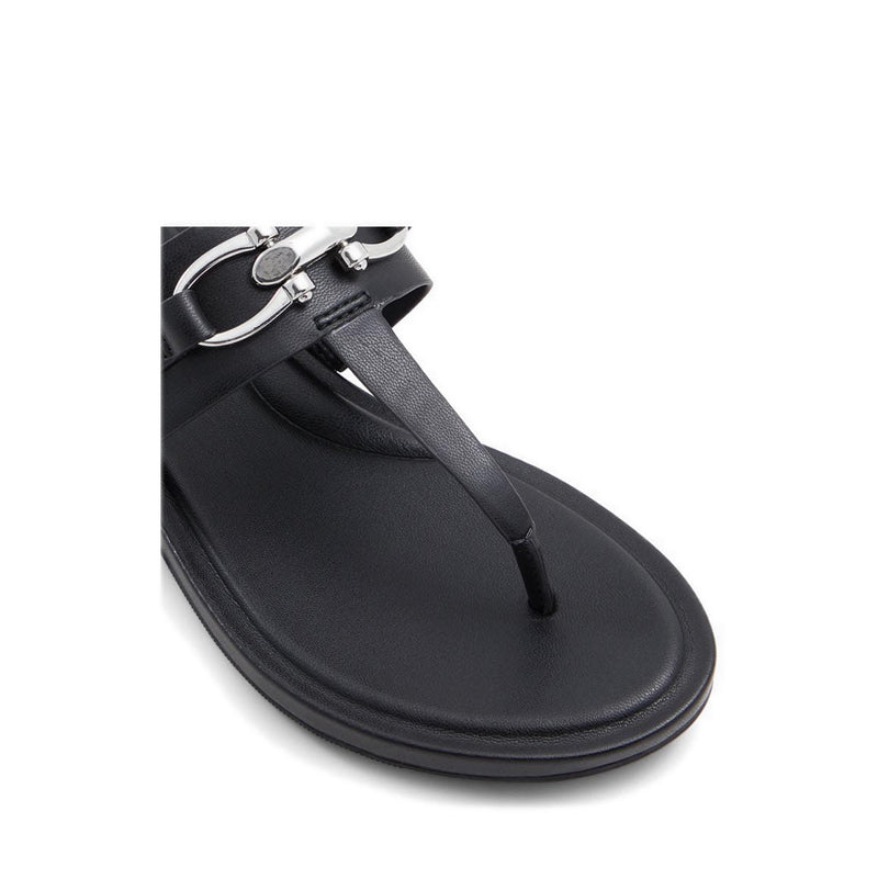 Afoetha Women Flat Sandal - Black