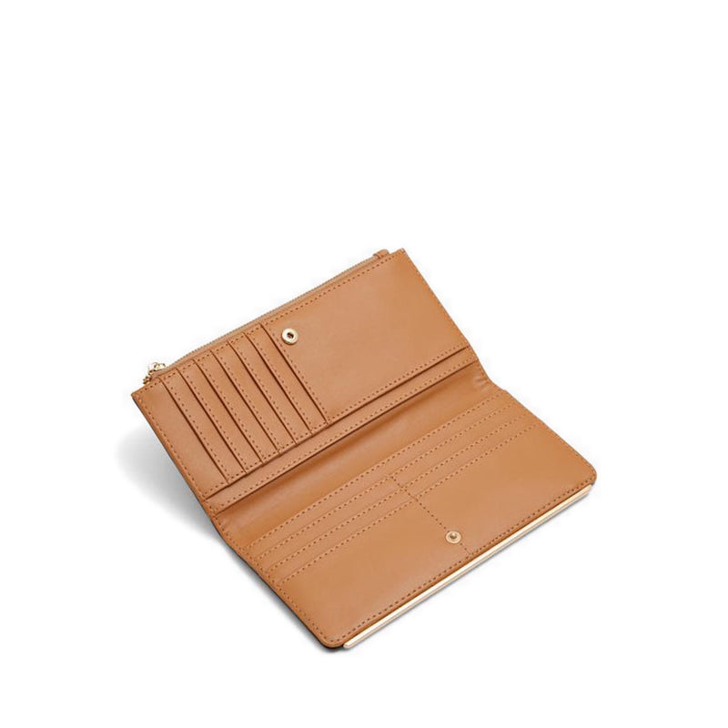 Elbamaclya Women's Wallet/Change Purse - Tan Combo