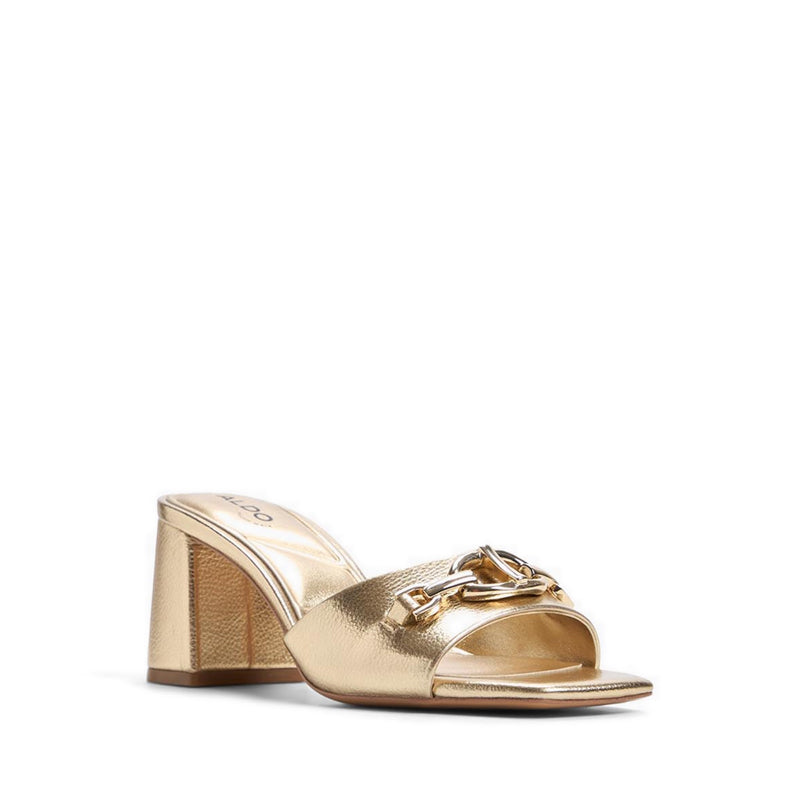 Aldo Sunglow Women Open Heeled Sandals - Gold