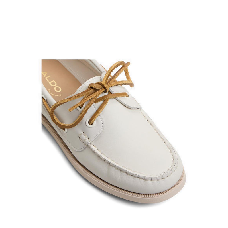 Aldo Harborchic Women Boat Shoes - White/Bone